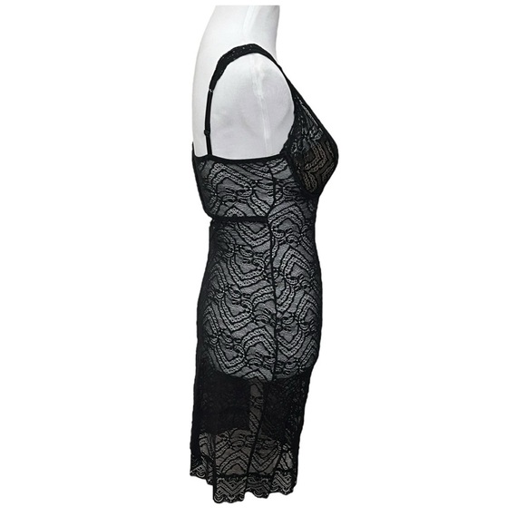 Intimissimi Eleonora Lace Slip Women’s Size XS Black V-Neck Adjustable Straps - Picture 5 of 12